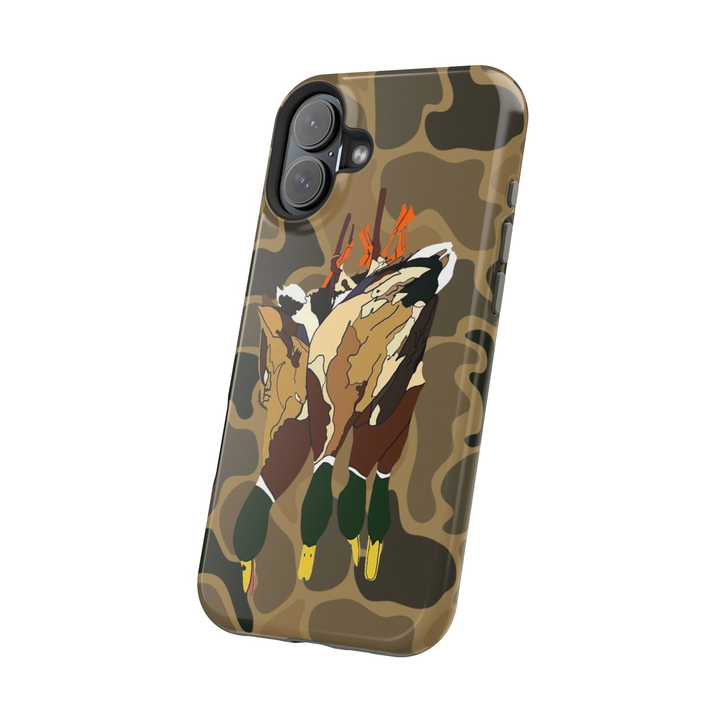 Old School Camouflage Mallard Duck Hanging Hunting Tough Magnetic iPhone Case