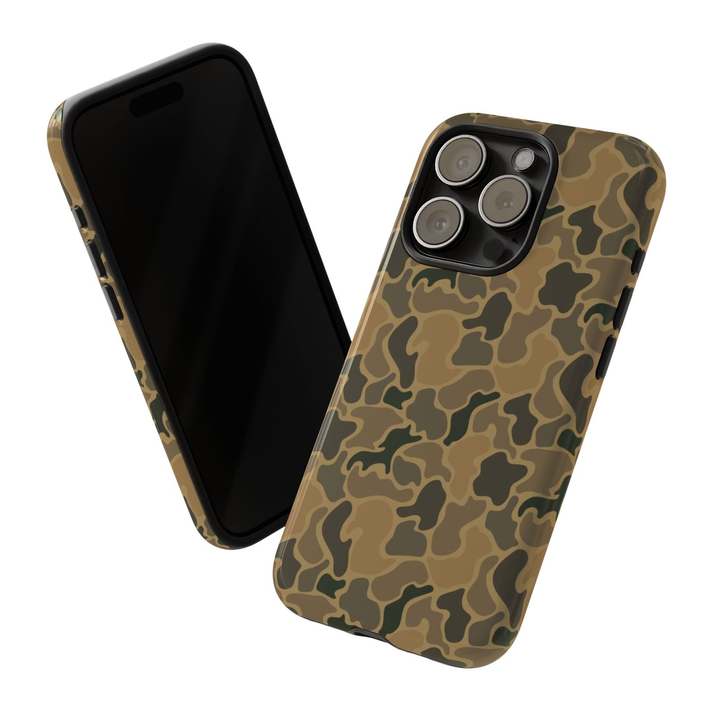 Brown Old Skool Camo IPhone Tough Cases