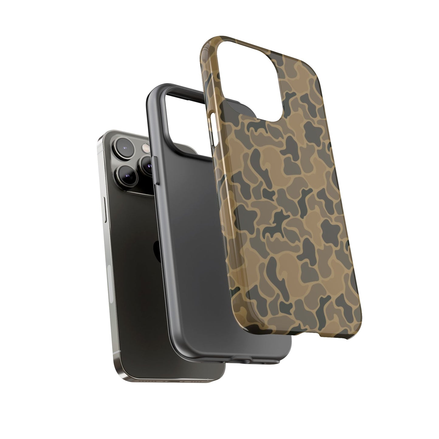 Brown Old Skool Camo IPhone Tough Cases