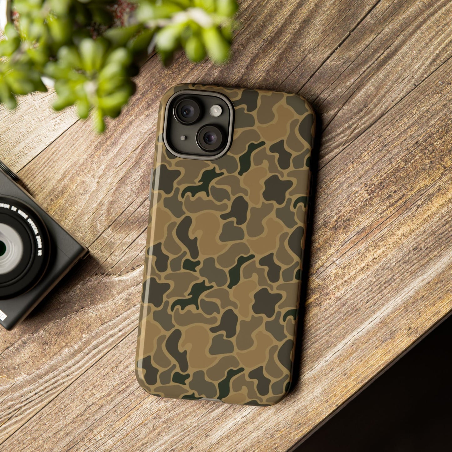 Brown Old Skool Camo IPhone Tough Cases