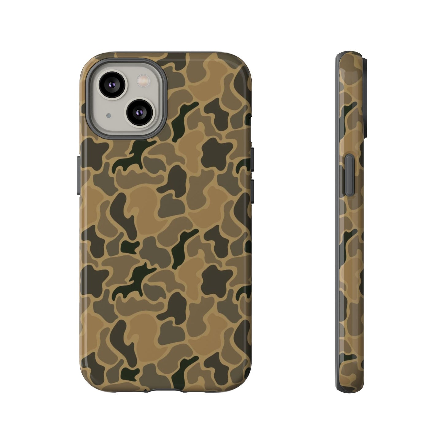 Brown Old Skool Camo IPhone Tough Cases