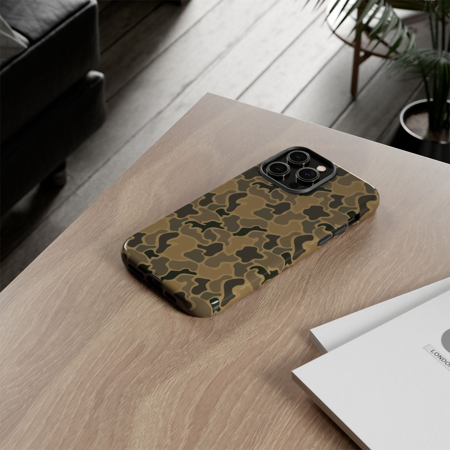 Brown Old Skool Camo IPhone Tough Cases
