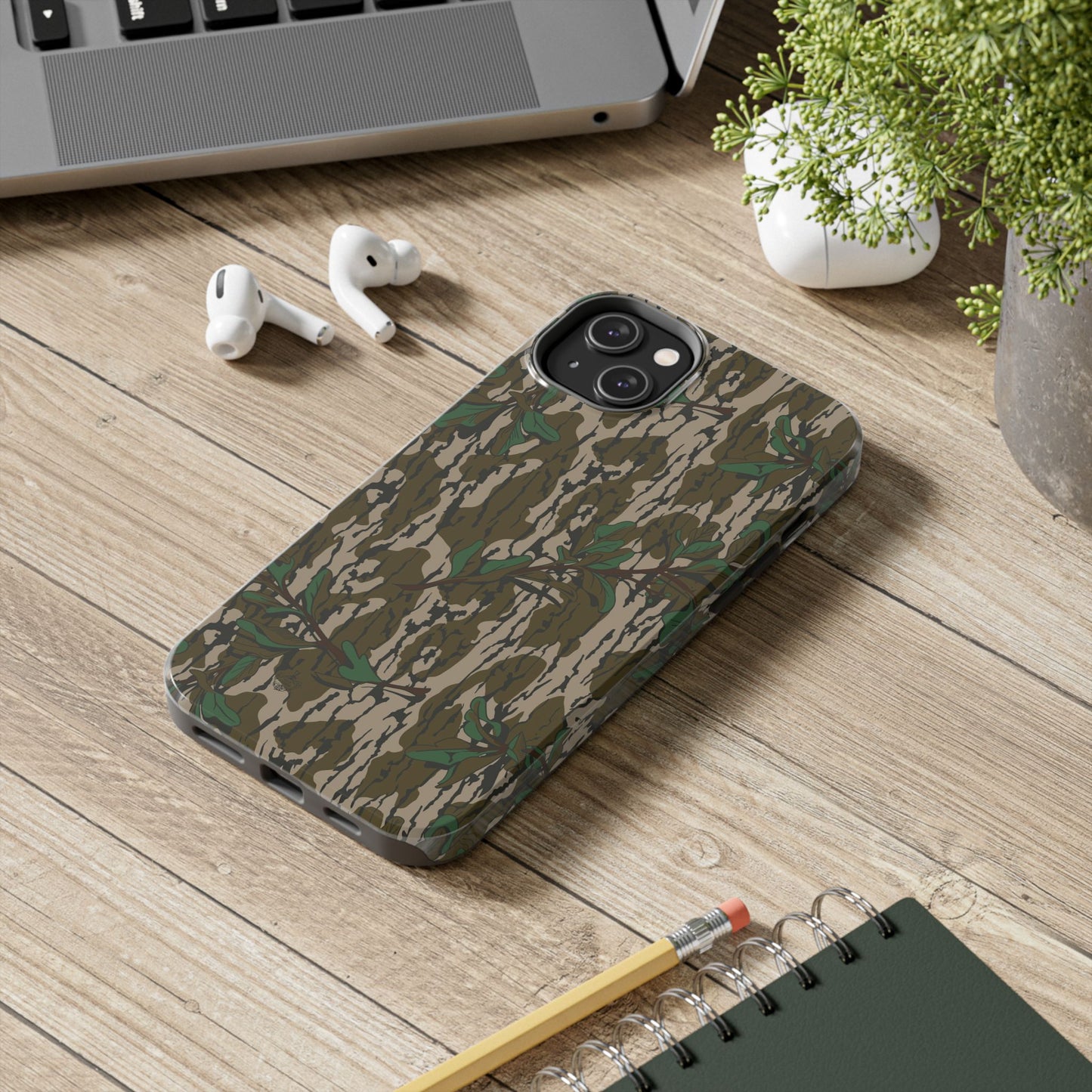 Mossy Oak Green Leaf Camouflage IPhone Tough Phone Case