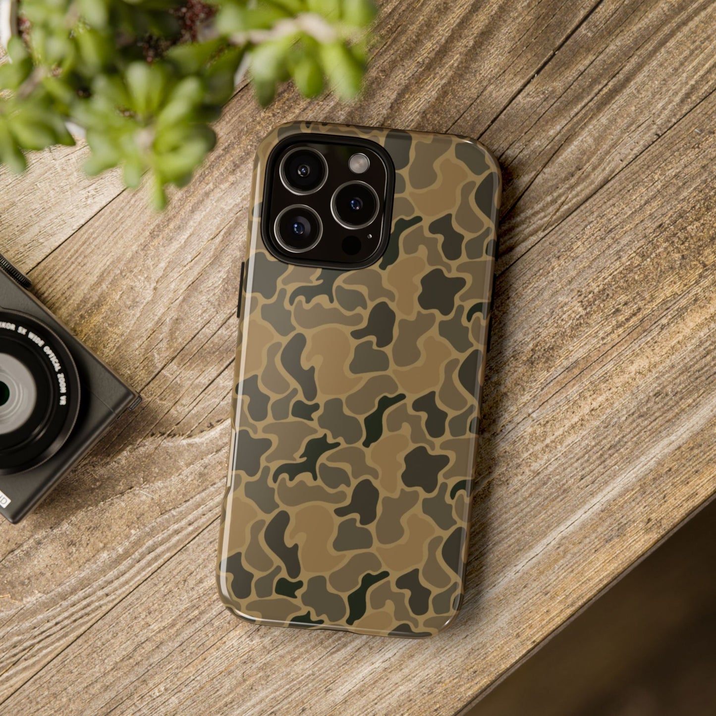 Brown Old Skool Camo IPhone Tough Cases