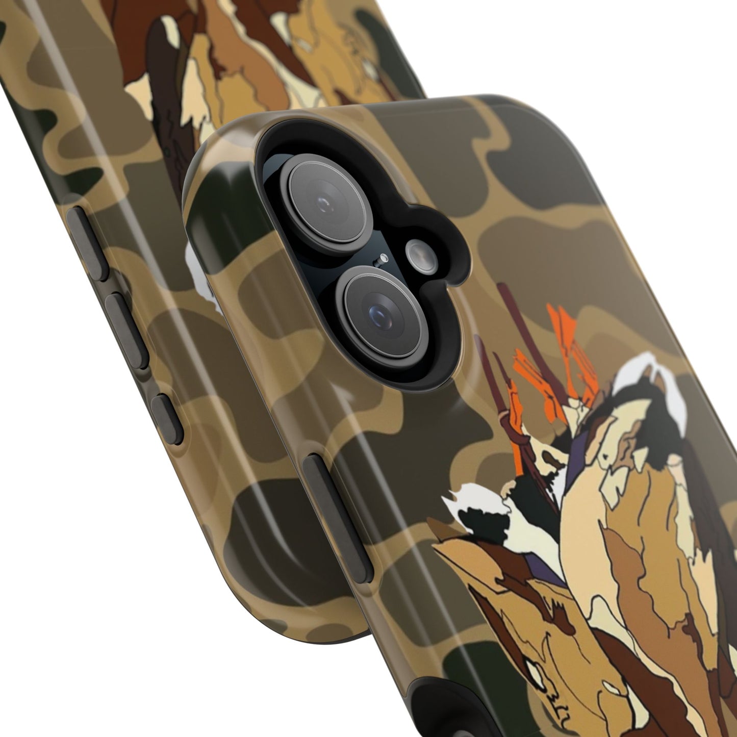 Old School Camouflage Mallard Duck Hanging Hunting Tough Magnetic iPhone Case