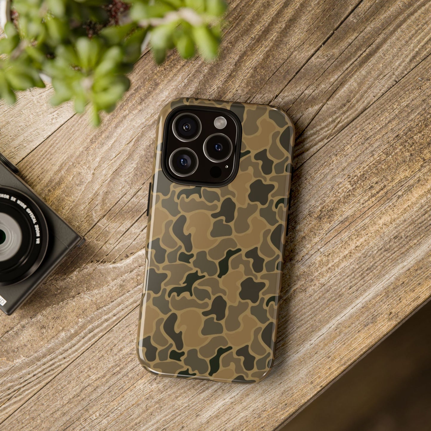 Brown Old Skool Camo IPhone Tough Cases