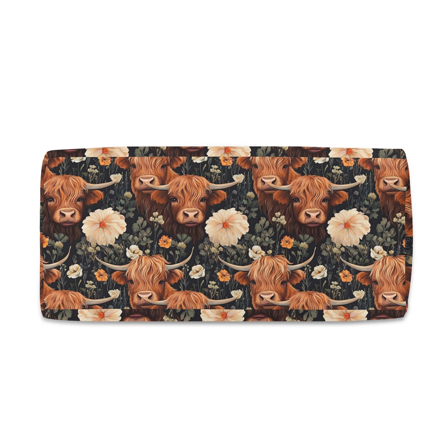 Cattle & Blooms – Highland Cow Duffle