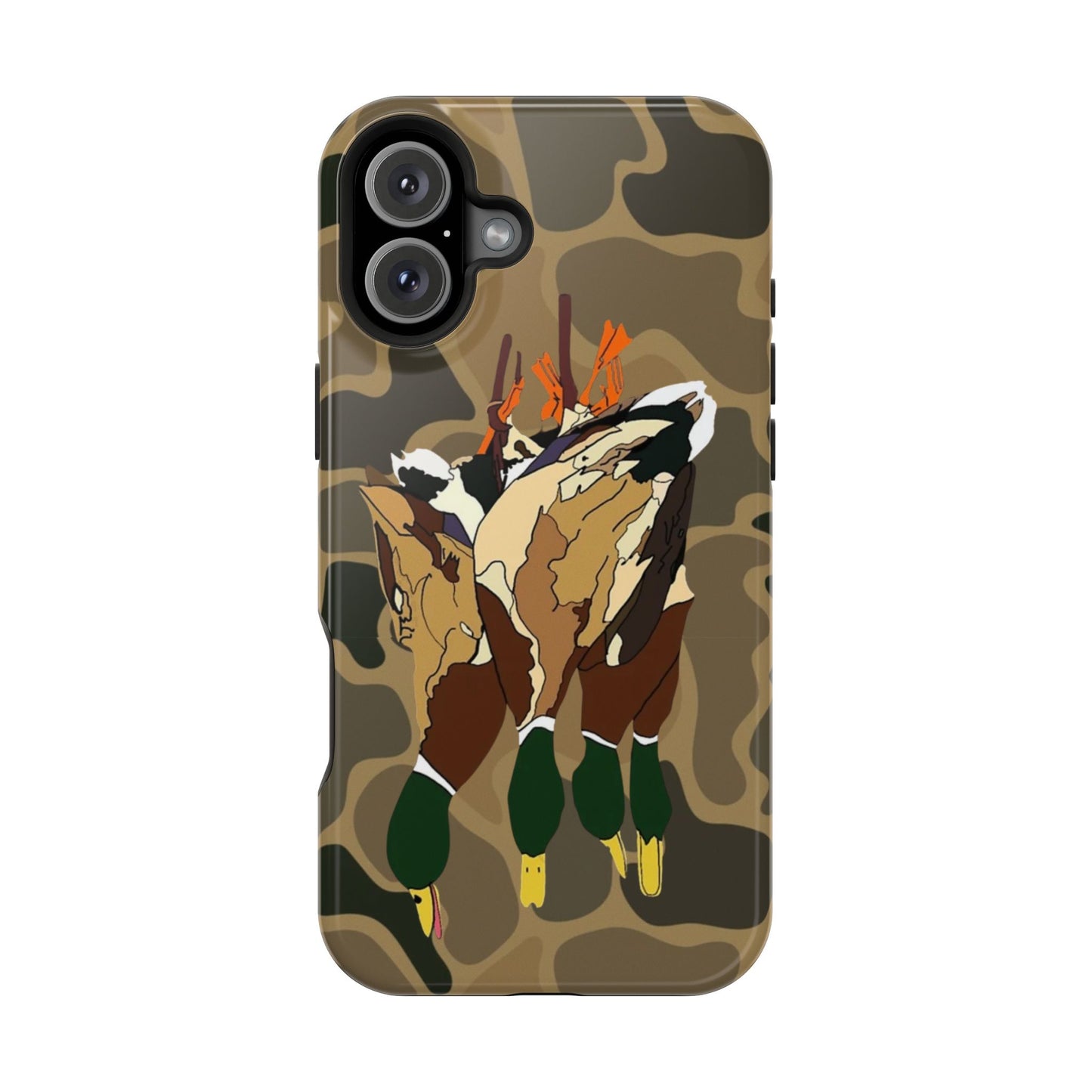 Old School Camouflage Mallard Duck Hanging Hunting Tough Magnetic iPhone Case
