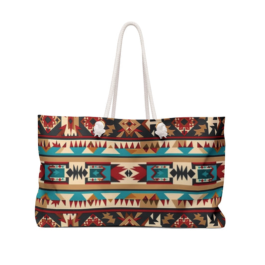 Rustic Aztec Western Weekend Bag