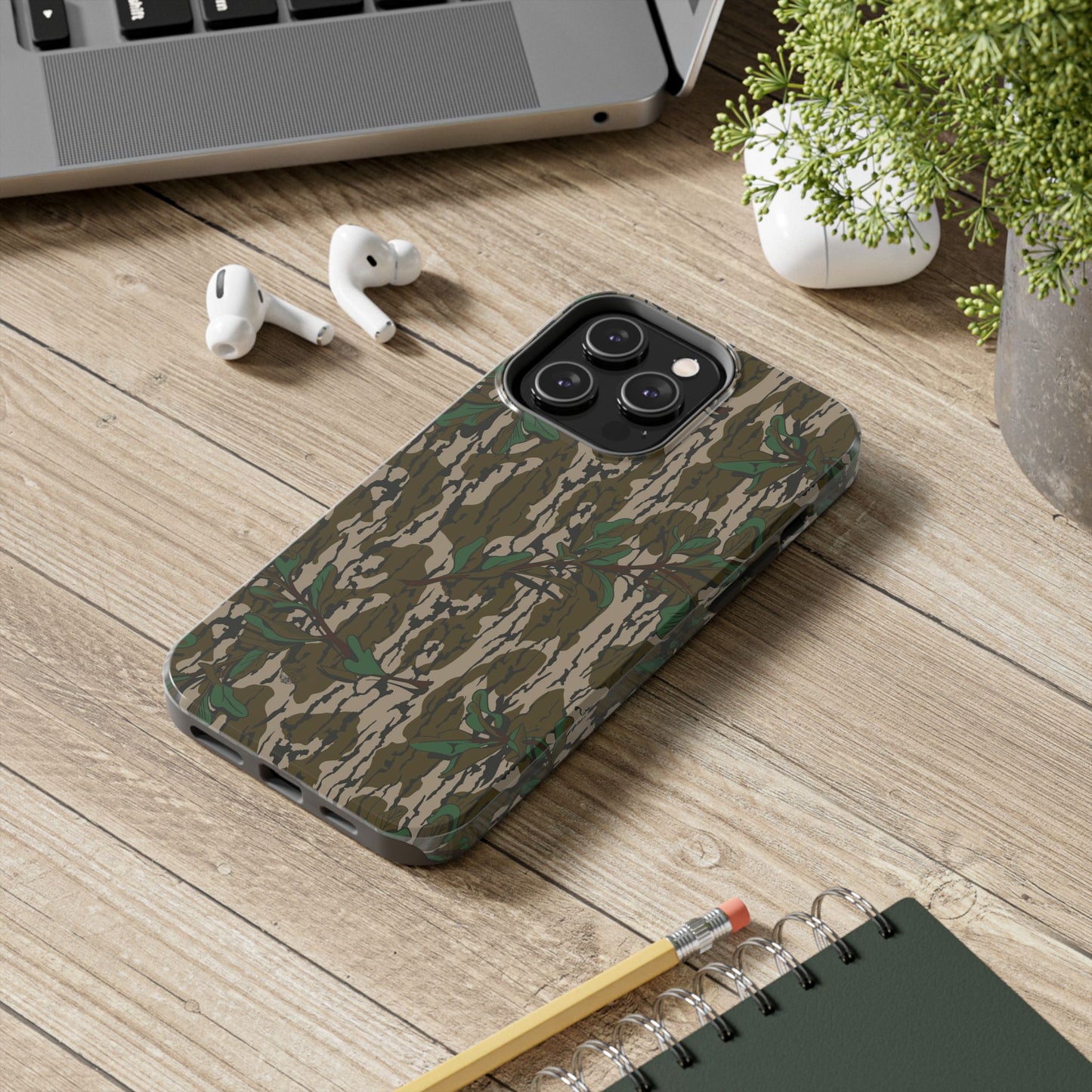 Mossy Oak Green Leaf Camouflage IPhone Tough Phone Case