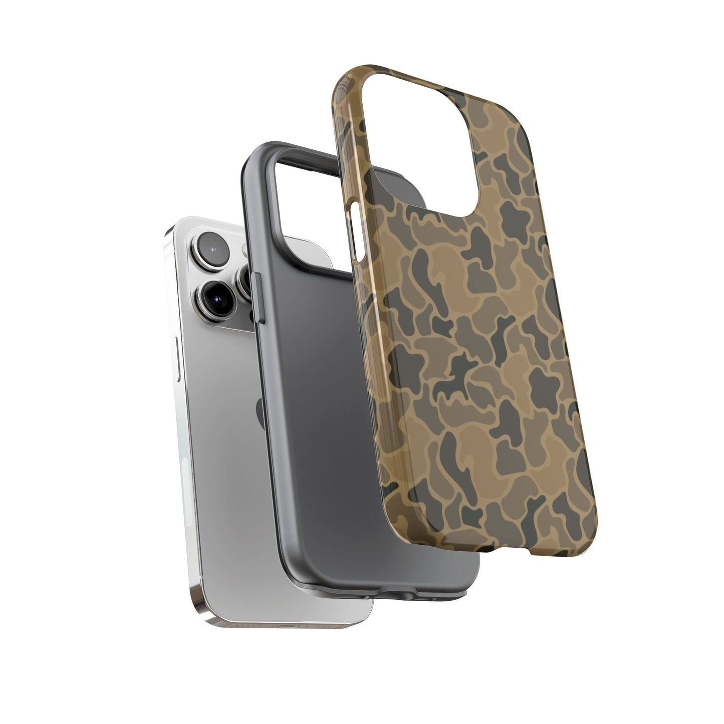 Brown Old Skool Camo IPhone Tough Cases