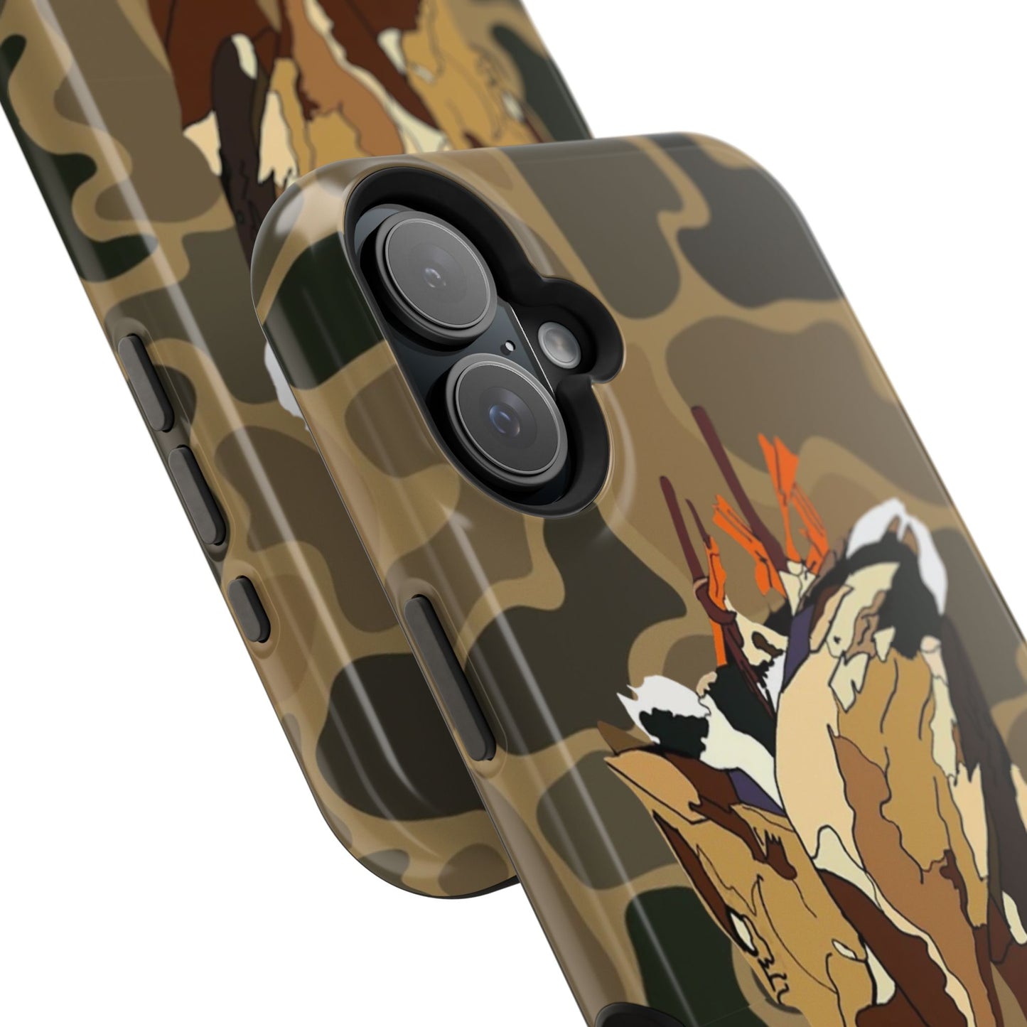 Old School Camouflage Mallard Duck Hanging Hunting Tough Magnetic iPhone Case