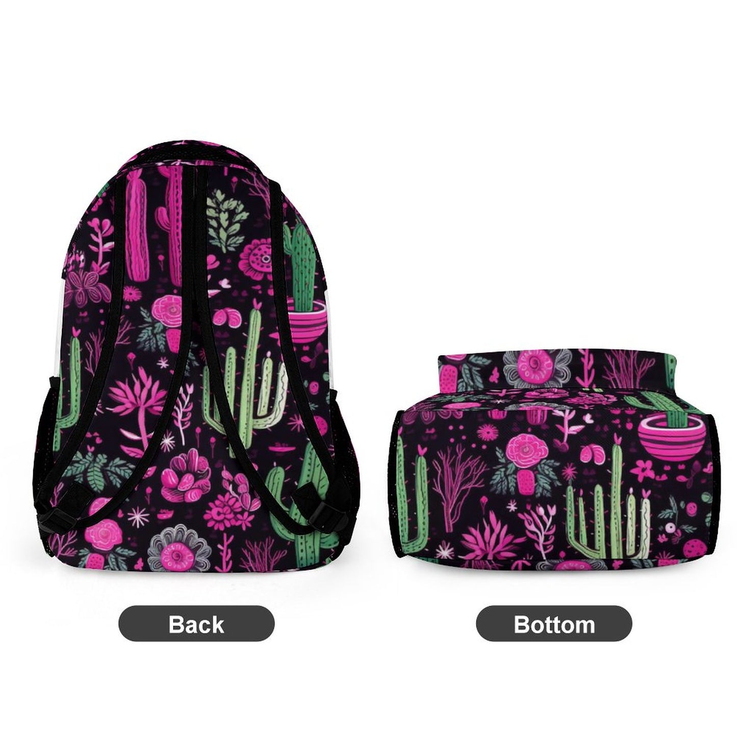 Neon Cactus Craze Backpack