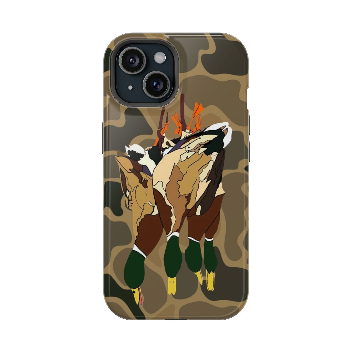 Old School Camouflage Mallard Duck Hanging Hunting Tough Magnetic iPhone Case