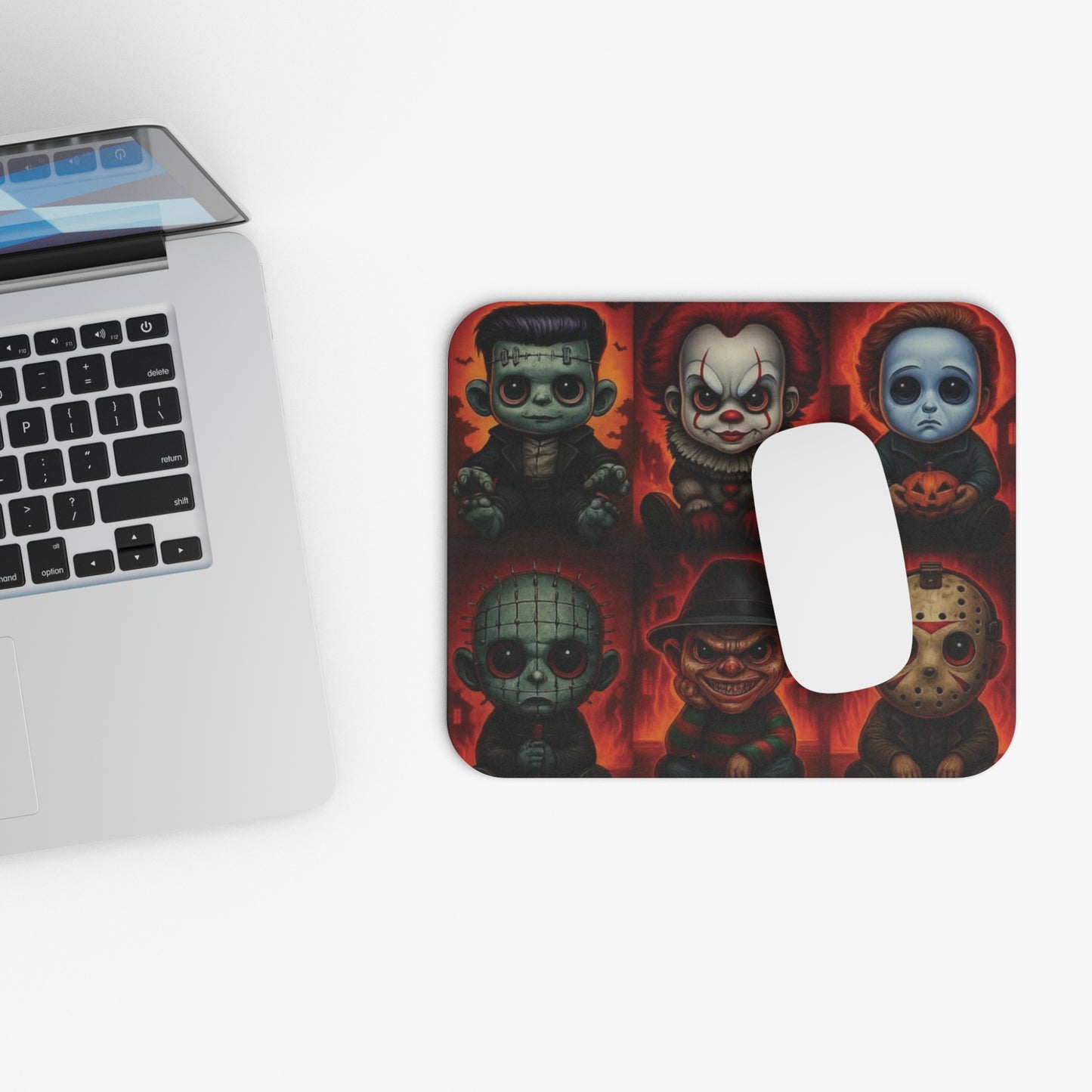Cute Horror Movie Villains Mouse Pad