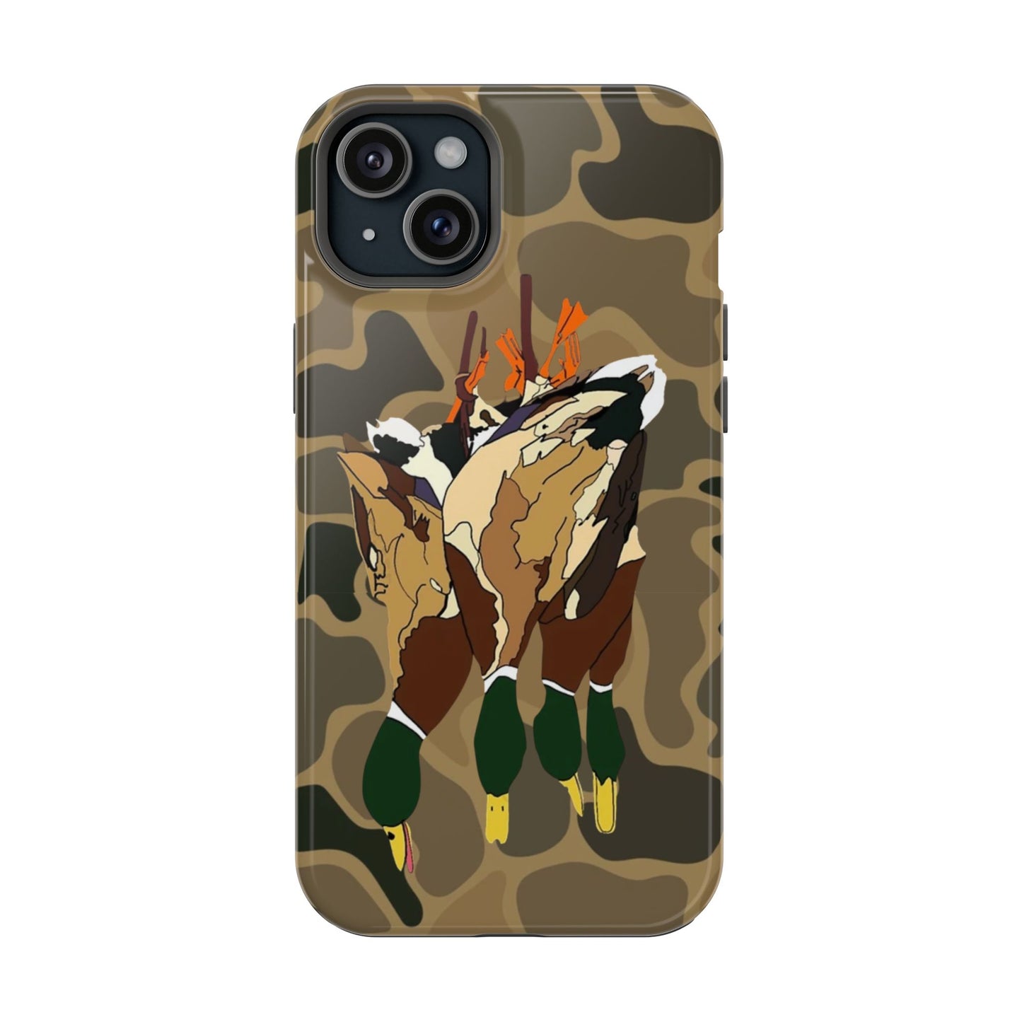 Old School Camouflage Mallard Duck Hanging Hunting Tough Magnetic iPhone Case