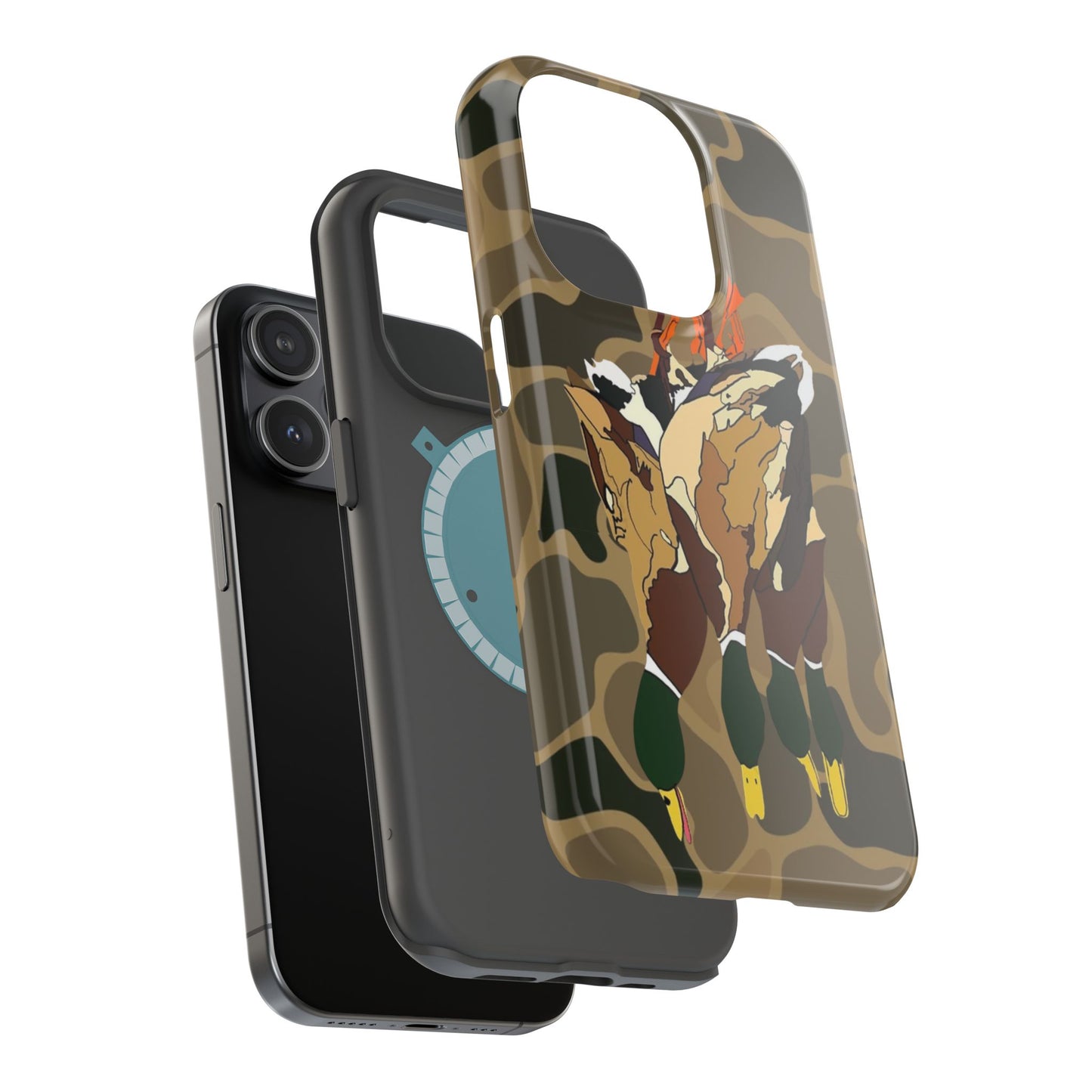 Old School Camouflage Mallard Duck Hanging Hunting Tough Magnetic iPhone Case