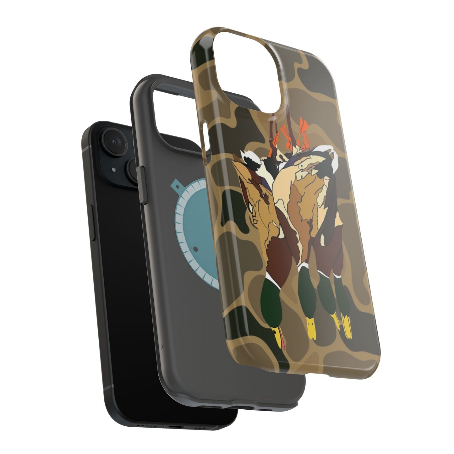 Old School Camouflage Mallard Duck Hanging Hunting Tough Magnetic iPhone Case