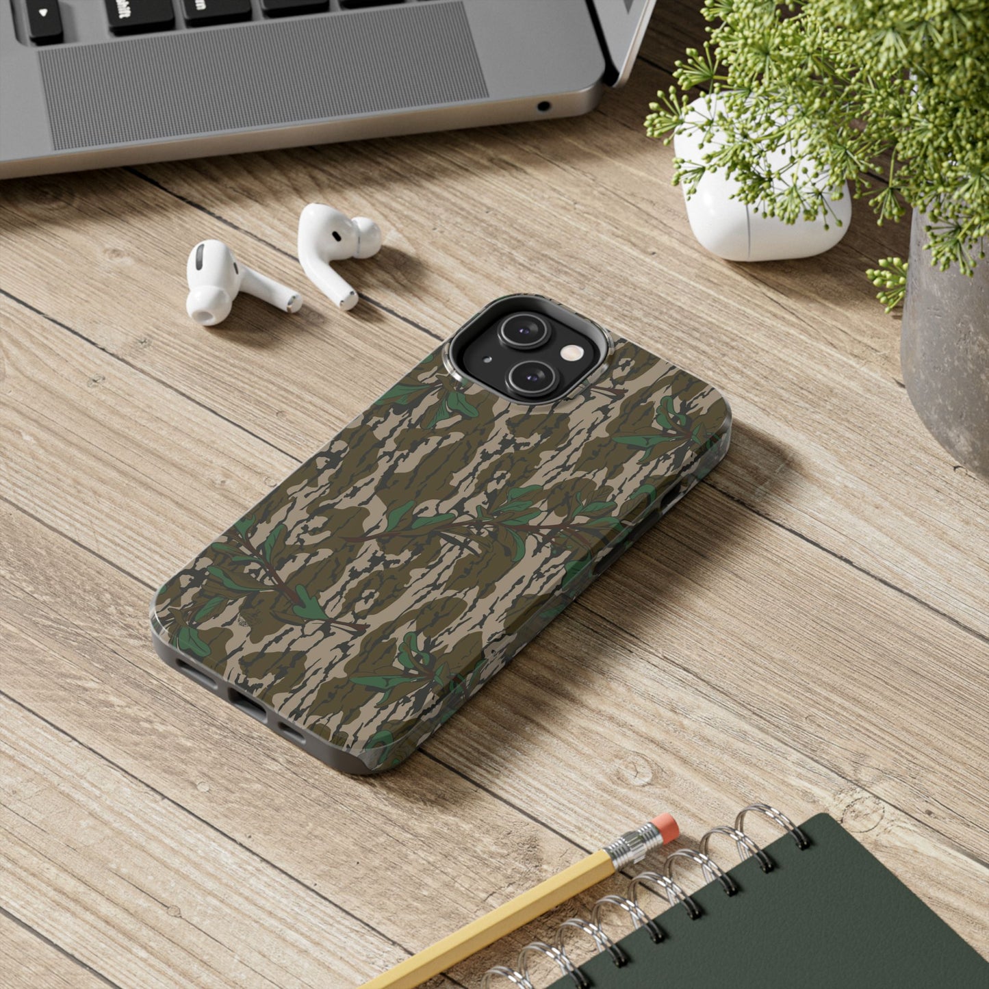 Mossy Oak Green Leaf Camouflage IPhone Tough Phone Case