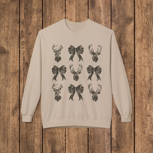 Bottomland Rustic Deer Coquette Women's Sweatshirt