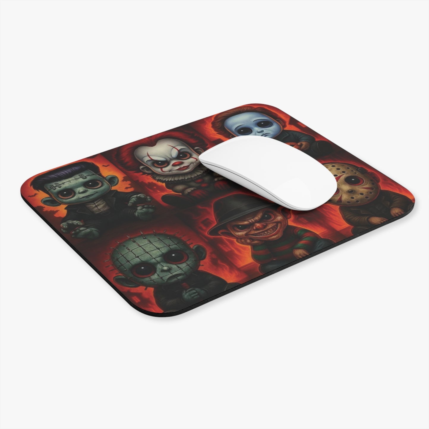Cute Horror Movie Villains Mouse Pad