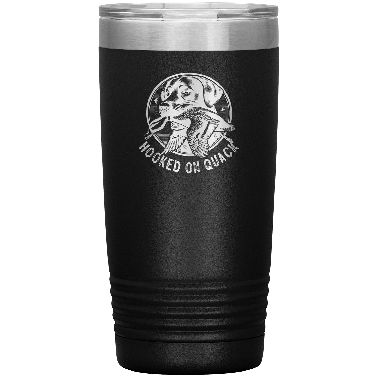 Hooked On Quack Duck Hunting Dog 20oz Insulated Tumbler