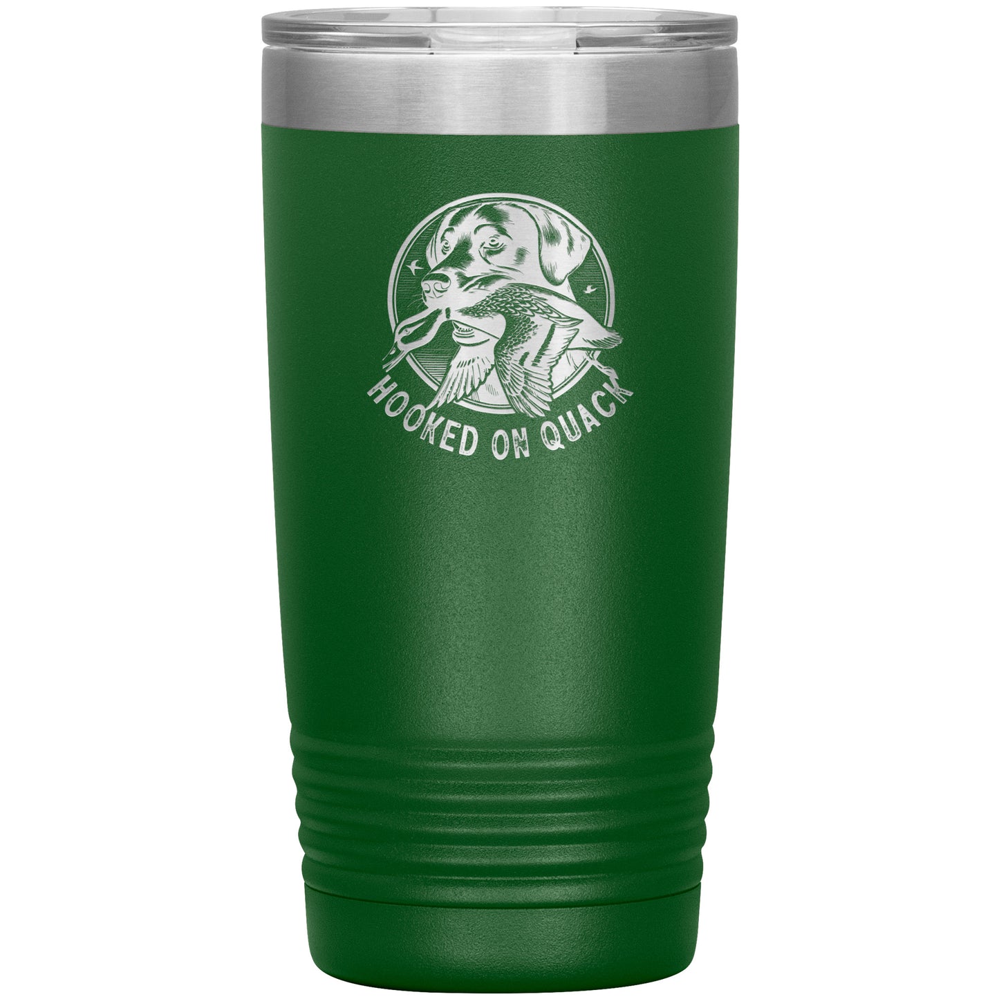 Hooked On Quack Duck Hunting Dog 20oz Insulated Tumbler