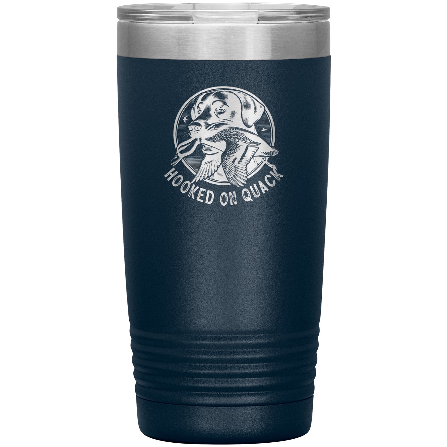 Hooked On Quack Duck Hunting Dog 20oz Insulated Tumbler