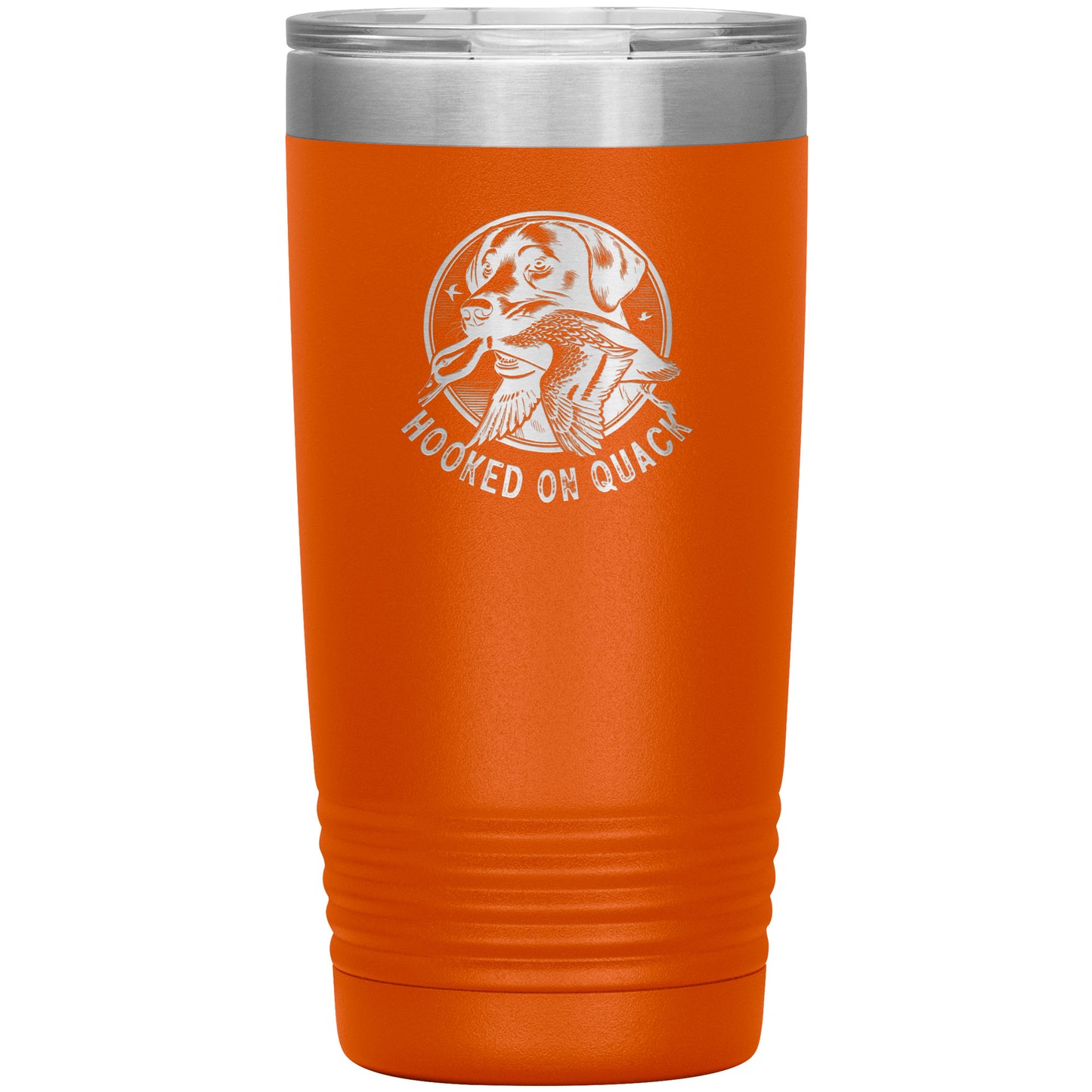 Hooked On Quack Duck Hunting Dog 20oz Insulated Tumbler