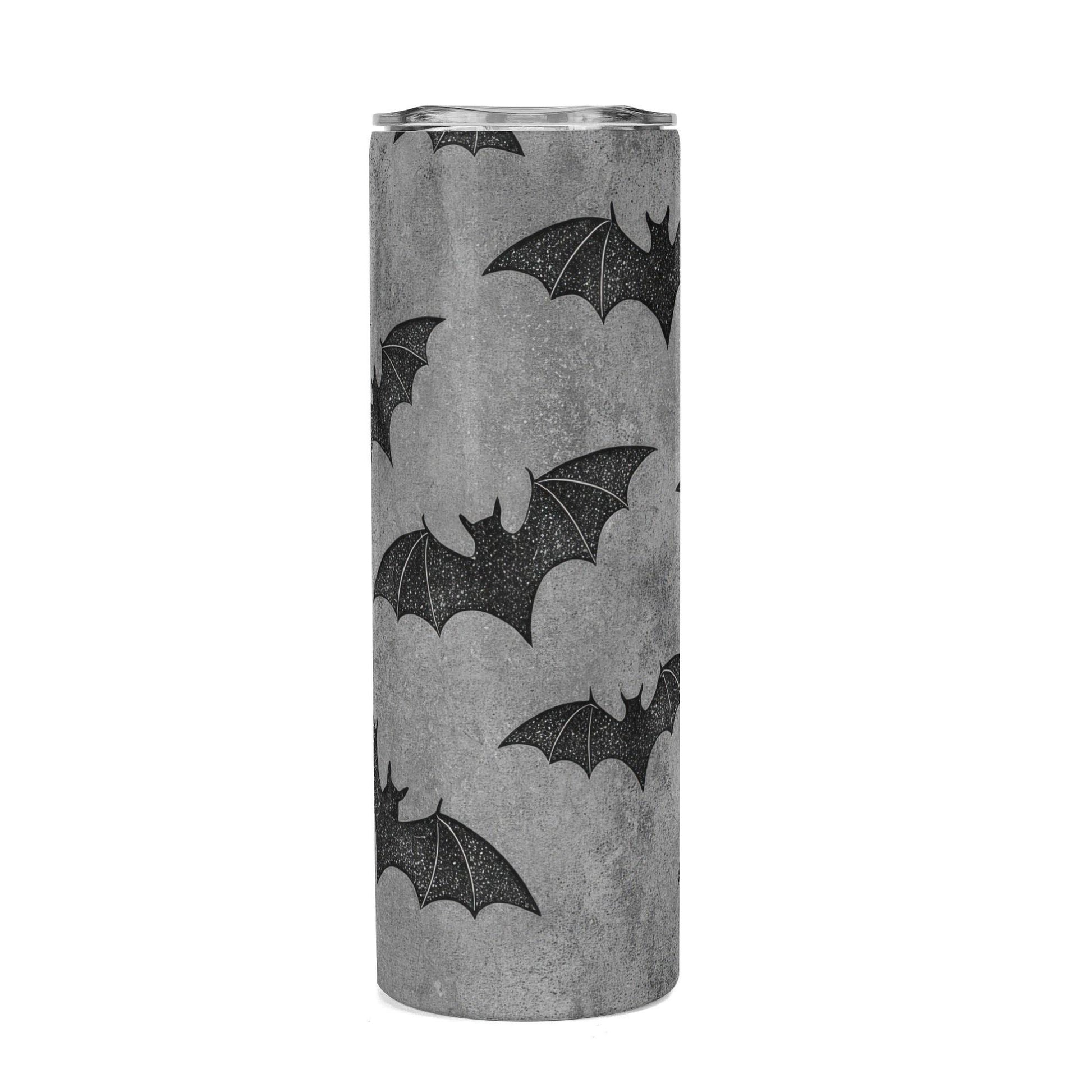 Spooky Bats Halloween 20oz Skinny Stainless Steel Tumbler