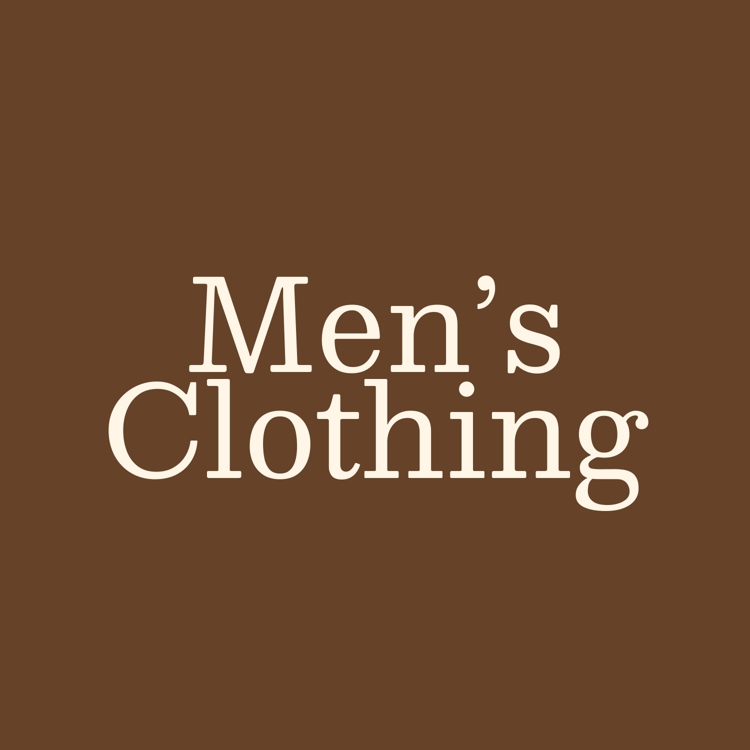 Men’s Clothing