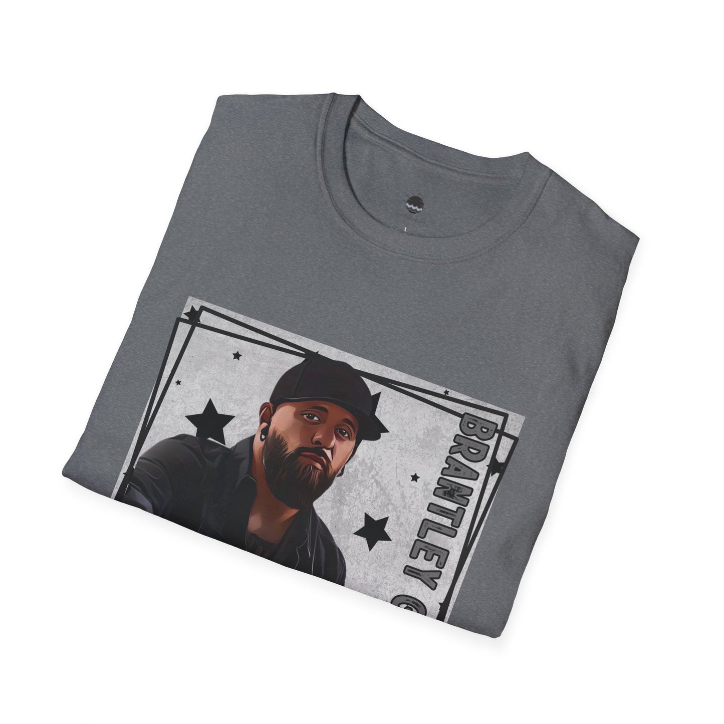 Brantley Gilbert Inspired Digital Drawing Softstyle T-Shirt