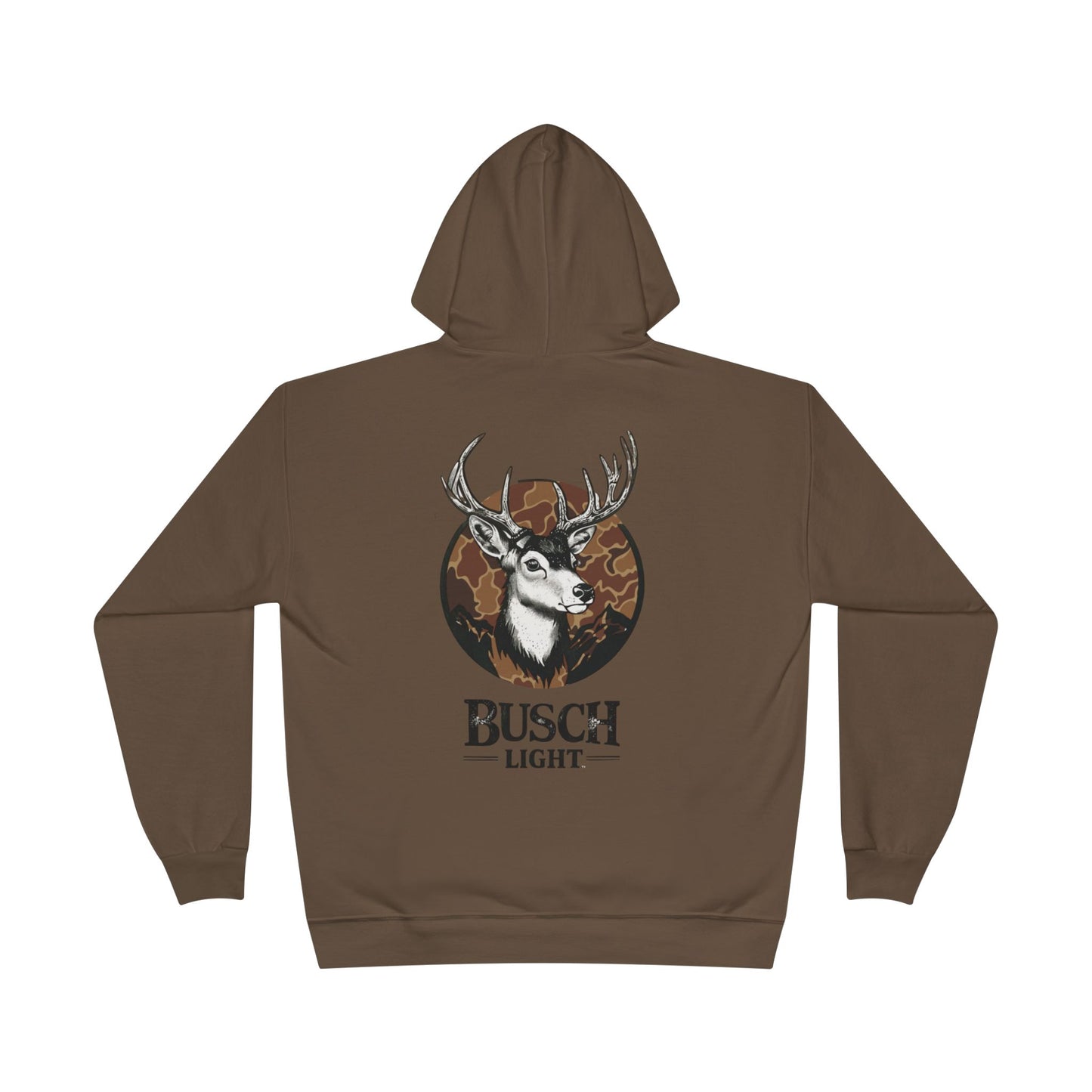 Busch Light Style Camo Deer Hanes Ecosmart 50/50 Pullover Hoodie