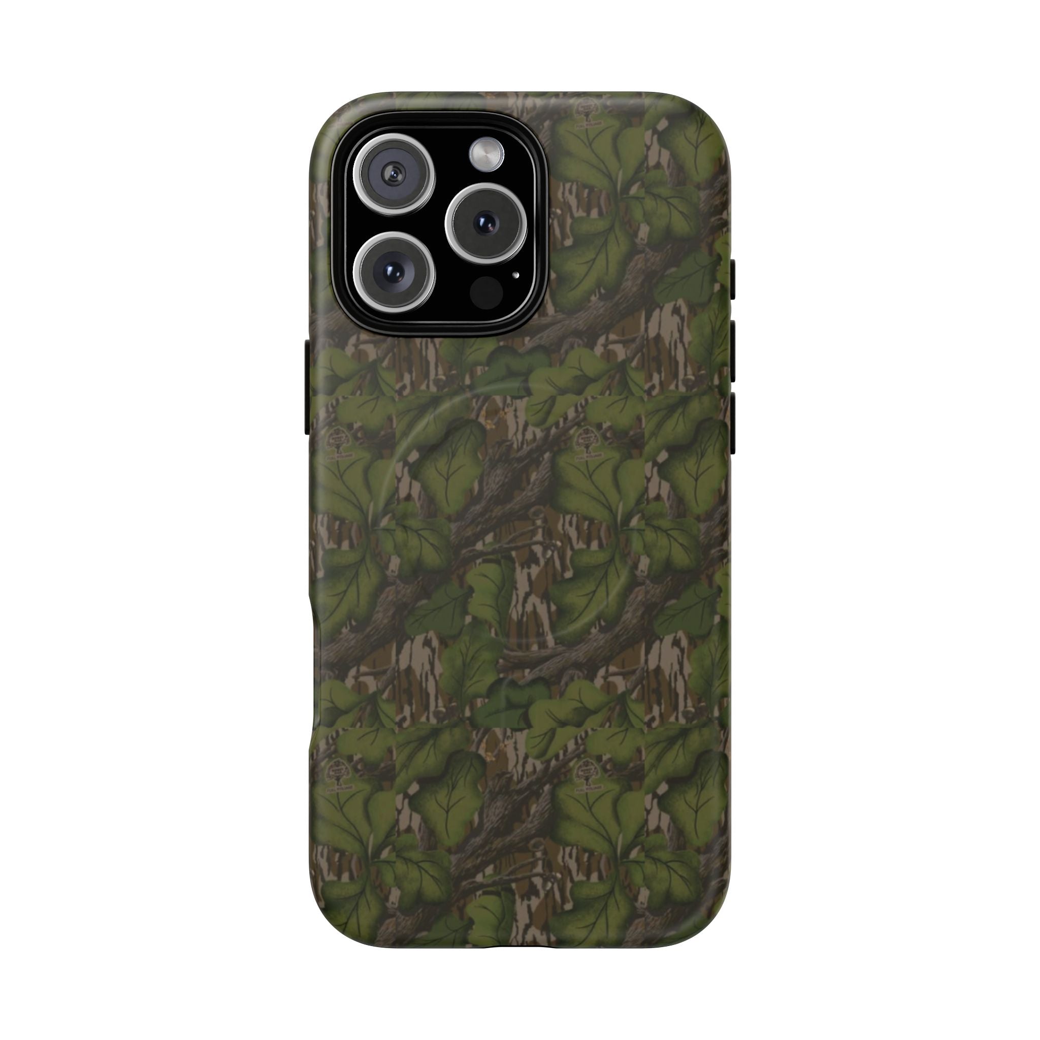 Full Foliage Camouflage Magnetic Impact-Resistant Phone Case for Apple iPhone Models