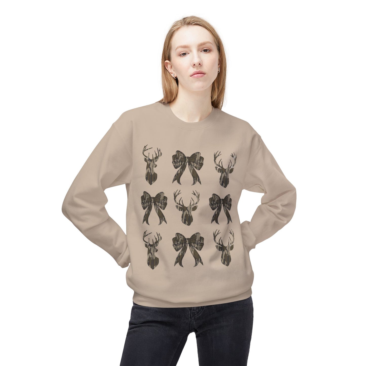 Bottomland Rustic Deer Coquette Women's Sweatshirt