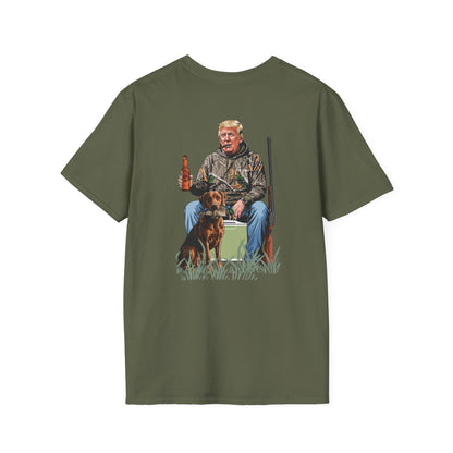 Trump Duck Hunting Graphic Hunting Softstyle Graphic Tee