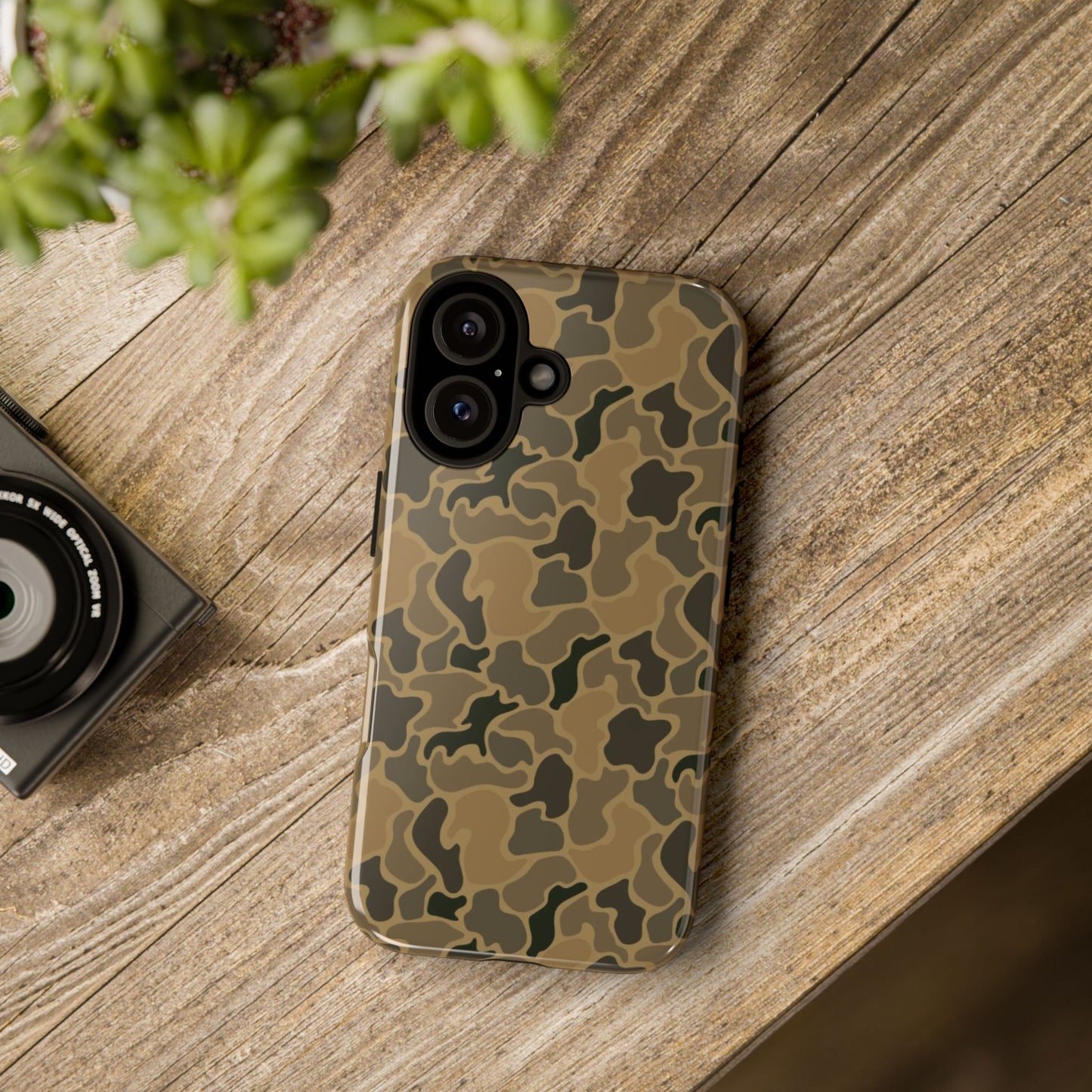 Brown Old Skool Camo IPhone Tough Cases