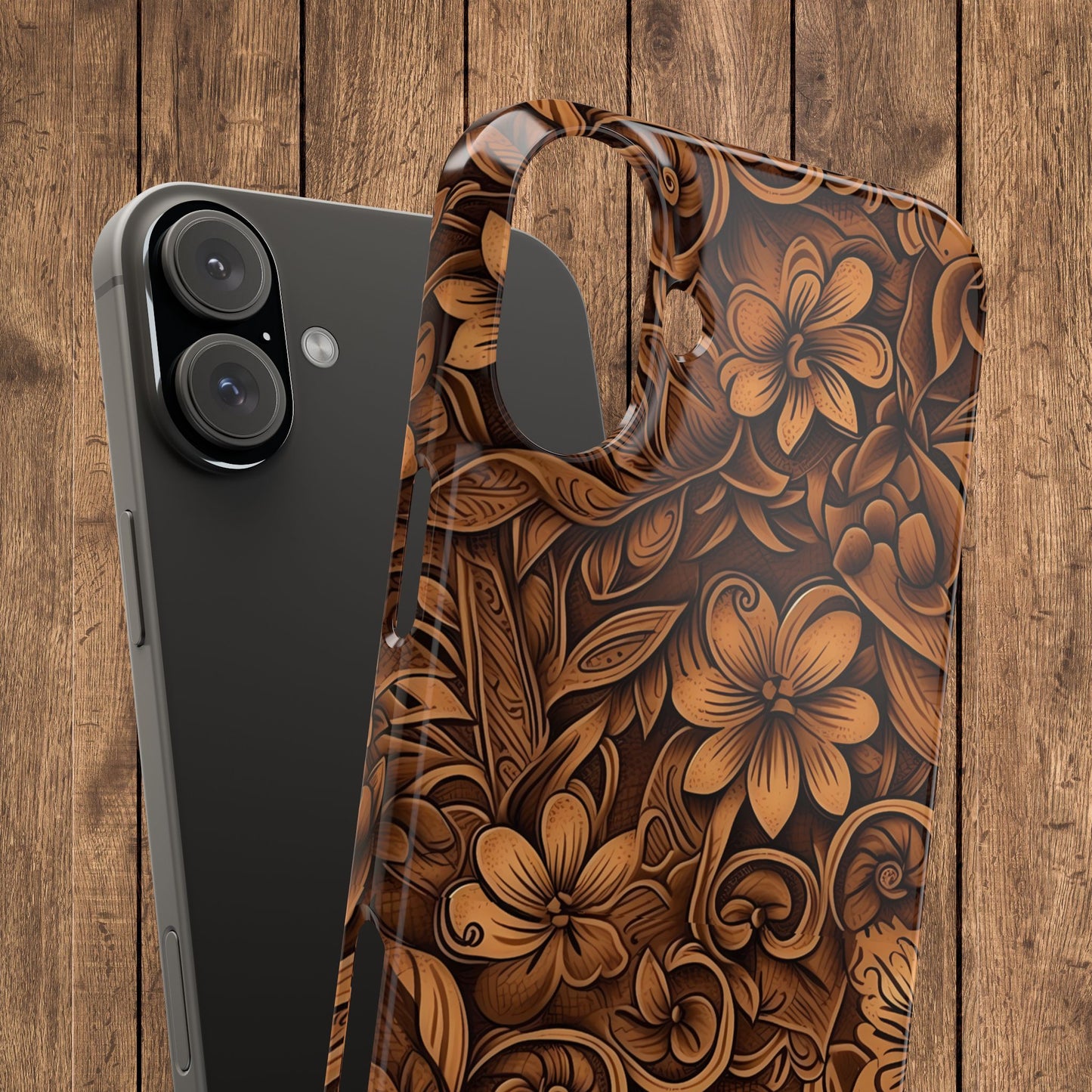 Tooled Leather Western Slim iPhone Case