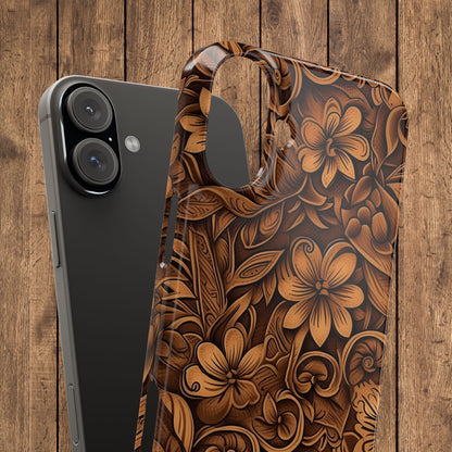 Tooled Leather Western Slim iPhone Case