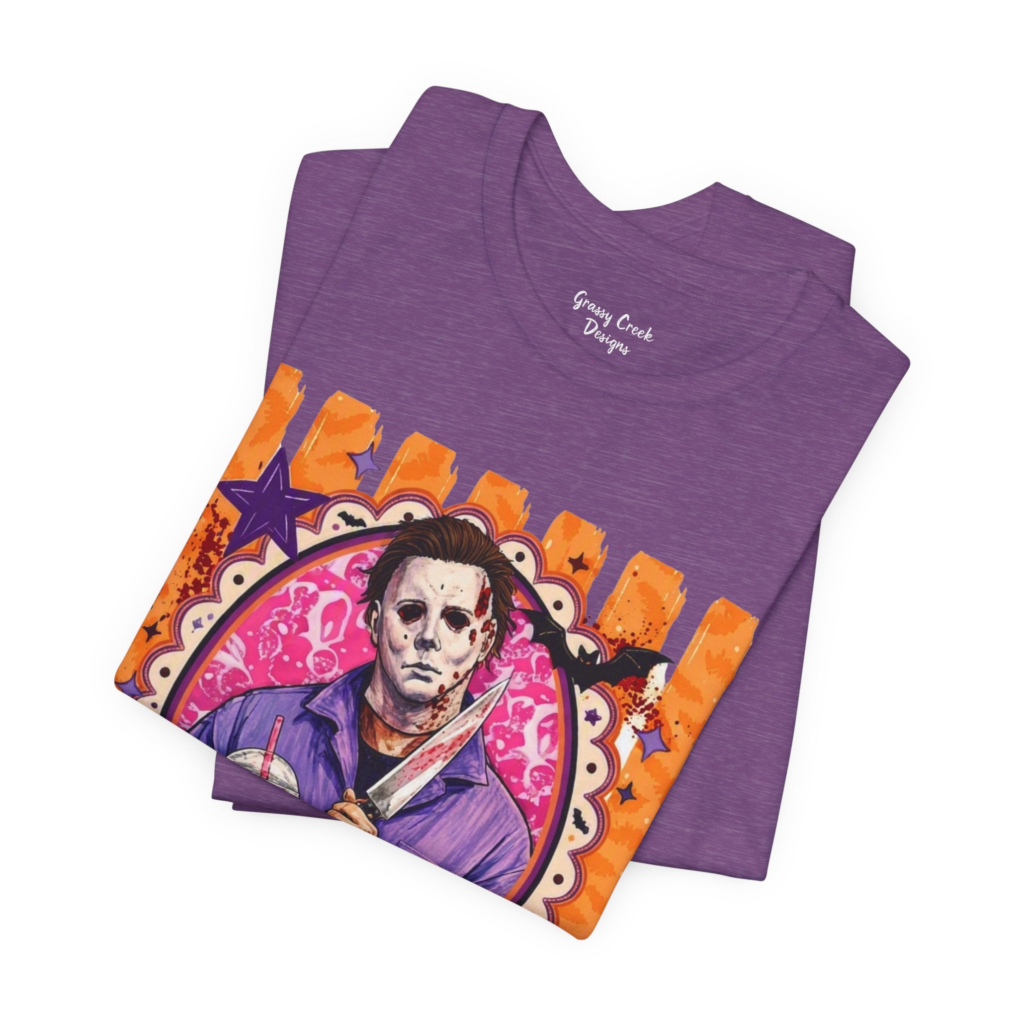 Spooky Horror Character Tees | Retro 80s-90s Slasher Movie Halloween Unisex Jersey Short Sleeve Tees