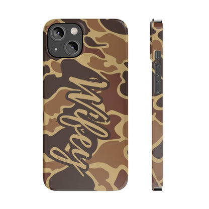 Camouflage Duck Waterfowl Slim IPhone Case - 'Wifey' Design
