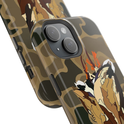 Old School Camouflage Mallard Duck Hanging Hunting Tough Magnetic iPhone Case