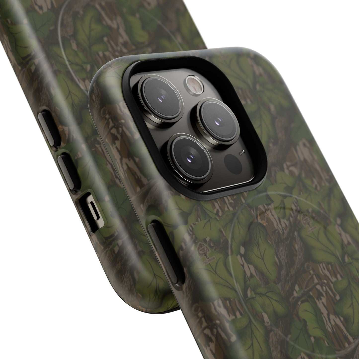 Full Foliage Camouflage Magnetic Impact-Resistant Phone Case for Apple iPhone Models