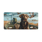 Labrador Retriever and Mallards Scene Duck Hunting Decorative License Plate