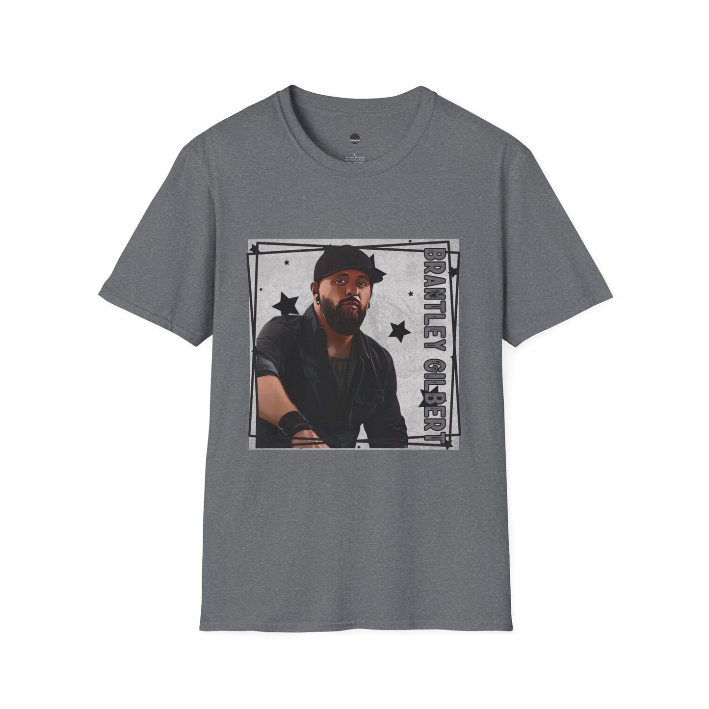 Brantley Gilbert Inspired Digital Drawing Softstyle T-Shirt