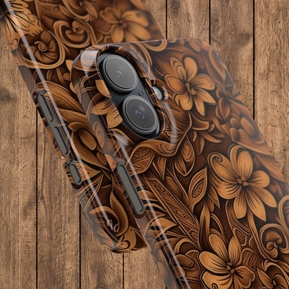 Tooled Leather Western Slim iPhone Case