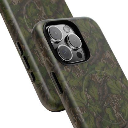 Full Foliage Camouflage Magnetic Impact-Resistant Phone Case for Apple iPhone Models