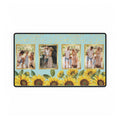 Sunflower Sparkle Personalized Photo Polyester Office Desk Pad