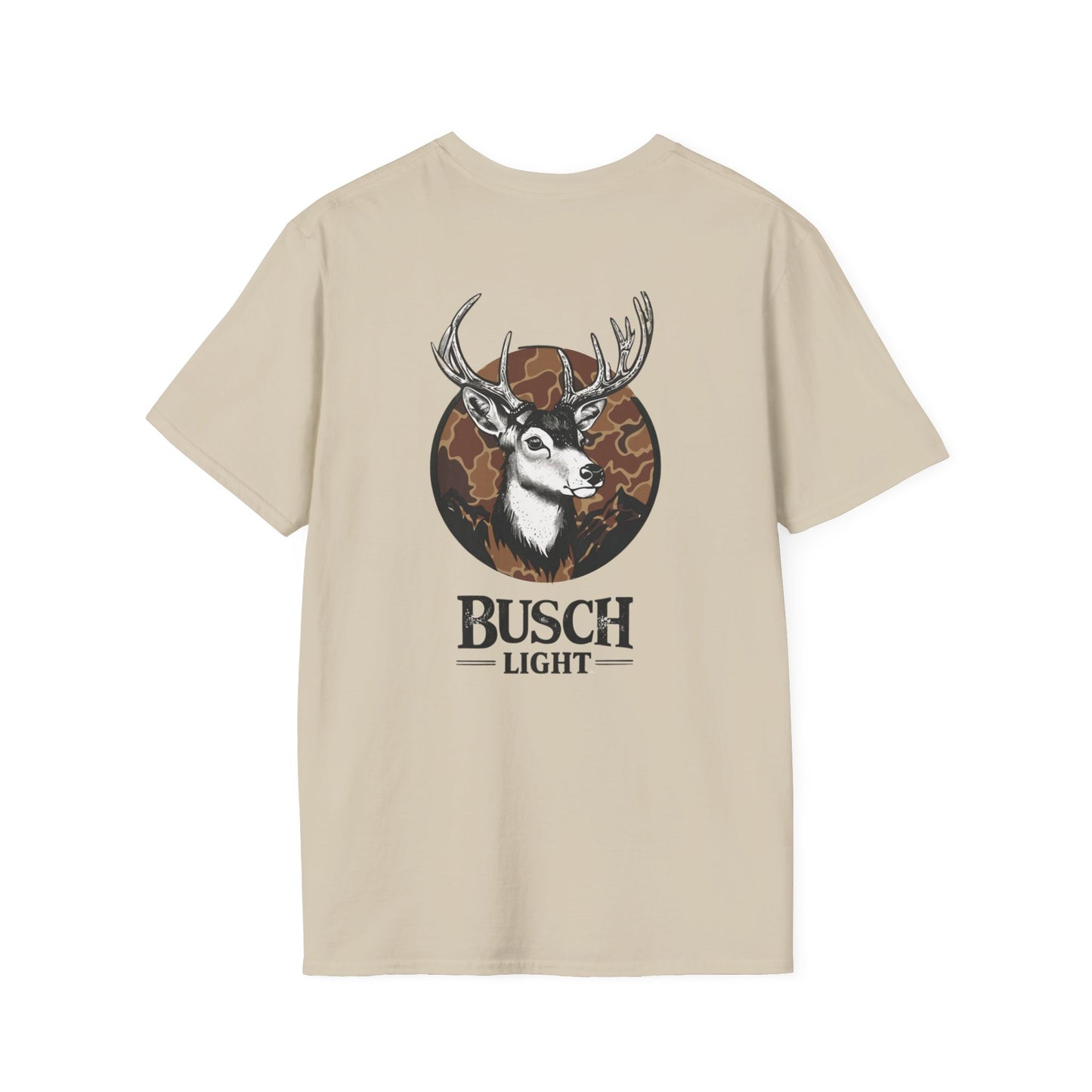 Busch Inspired Style Camo Deer Softstyle Graphic T-Shirt