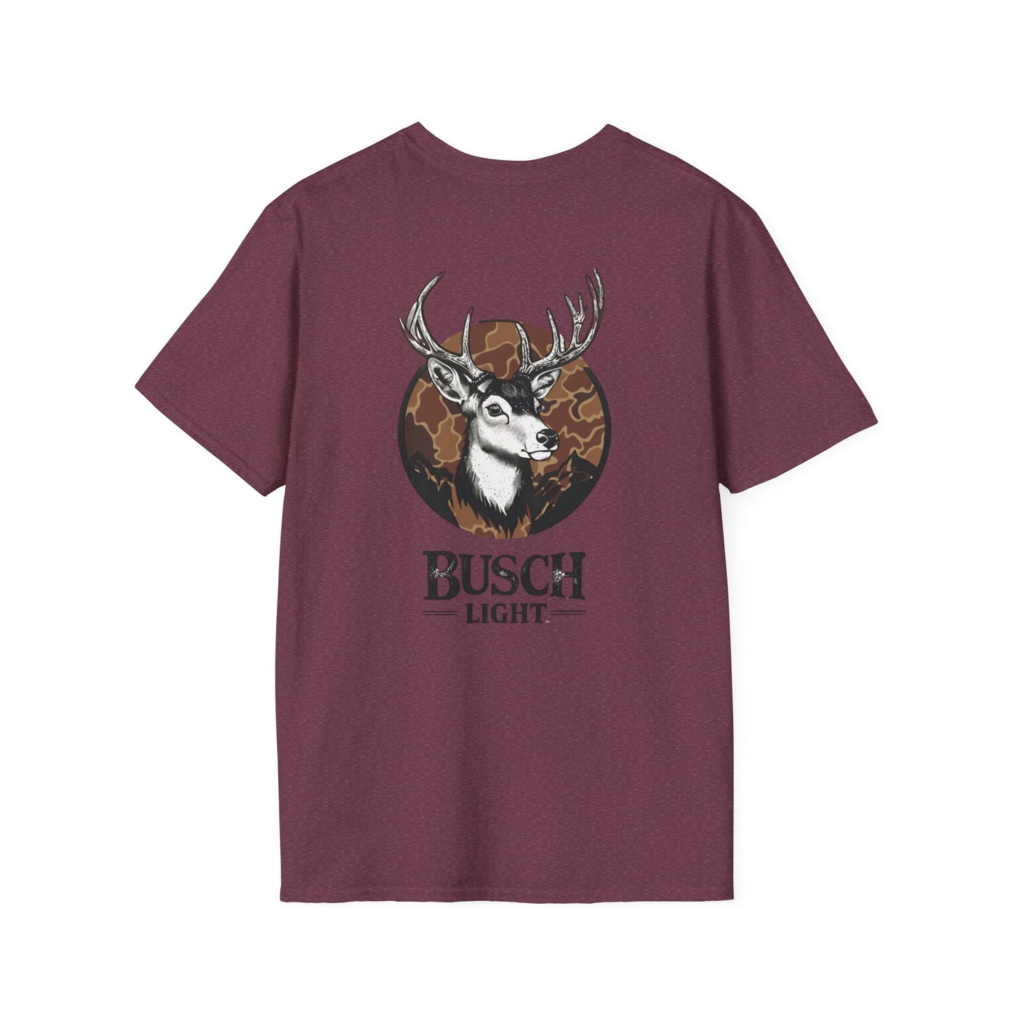 Busch Inspired Style Camo Deer Softstyle Graphic T-Shirt